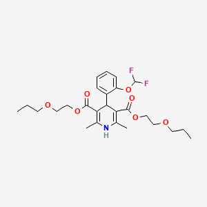 molecular formula C26H35F2NO7 B1668402 Cerebrocrast CAS No. 118790-71-9