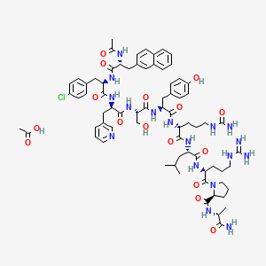 molecular formula C72H96ClN17O16 B1668424 醋酸司瑞肽 CAS No. 145672-81-7