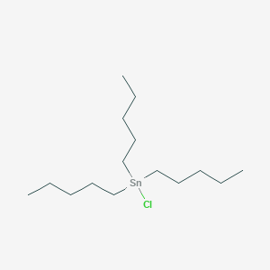 molecular formula C15H33ClSn B166843 Chloro(tripentyl)stannane CAS No. 3342-67-4