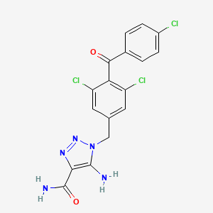 molecular formula C17H12Cl3N5O2 B1668434 Carboxyamidotriazole CAS No. 99519-84-3