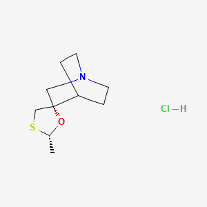 molecular formula C10H18ClNOS B1668457 Cevimeline hydrochloride CAS No. 107220-28-0