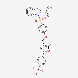 molecular formula C27H21F3N2O6S B1668459 西格列他扎 CAS No. 839673-52-8