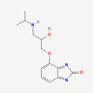 B1668473 4-(3-(Isopropylamino)-2-hydroxypropoxy)-2H-benzimidazol-2-one CAS No. 108929-47-1