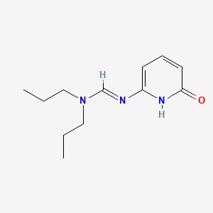 molecular formula C12H19N3O B1668487 N'-(1,6-Dihydro-6-oxo-2-pyridinyl)-N,N-dipropylmethanimidamide CAS No. 111757-17-6