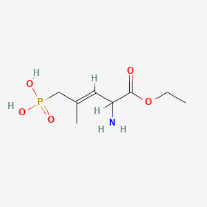 molecular formula C8H16NO5P B1668501 (E)-(4-氨基-5-乙氧基-2-甲基-5-氧代戊-2-烯-1-基)膦酸 CAS No. 127910-32-1