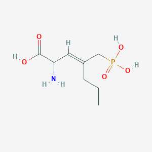 molecular formula C8H16NO5P B1668502 2-氨基-4-丙基-5-膦酸-3-戊烯酸 CAS No. 132472-31-2