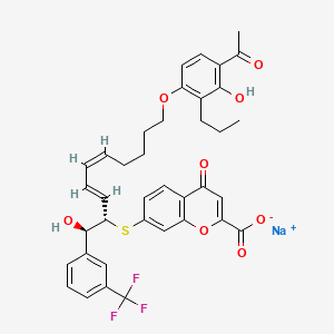 molecular formula C38H36F3NaO8S B1668509 伊拉鲁卡司钠 CAS No. 125617-94-9