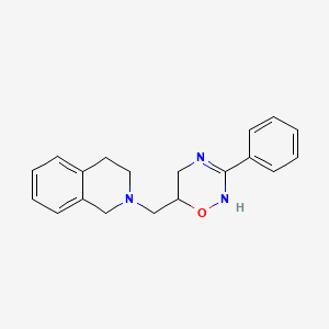 2-[(3-Phenyl-5,6-dihydro-2h-1,2,4-oxadiazin-6-yl)methyl]-1,2,3,4-tetrahydroisoquinoline