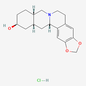 molecular formula C18H24ClNO3 B1668558 7,8-(Methylenedioxy)-14-hydroxyberbane CAS No. 104786-63-2