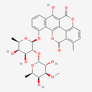 molecular formula C32H32O14 B1668571 Chartreusin CAS No. 6377-18-0