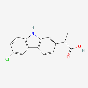 molecular formula C15H12ClNO2 B1668582 卡洛芬 CAS No. 53716-49-7