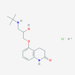 molecular formula C16H25ClN2O3 B1668584 卡替洛尔盐酸盐 CAS No. 51781-21-6