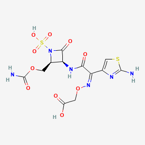 molecular formula C12H14N6O10S2 B1668587 卡鲁莫南 CAS No. 87638-04-8