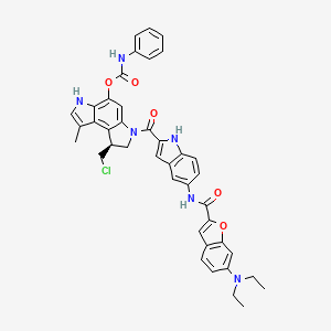 molecular formula C41H37ClN6O5 B1668596 Carzelesin CAS No. 119813-10-4