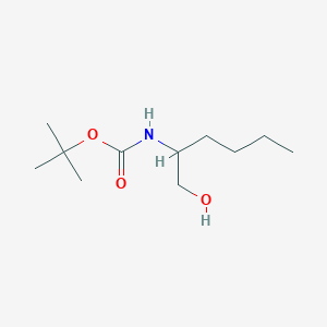 molecular formula C11H23NO3 B166860 N-Boc-DL-2-amino-1-hexanol CAS No. 137258-12-9