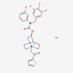 molecular formula C27H25BrF4N2O3S B1668615 M3 受体拮抗剂 1 CAS No. 1004312-94-0