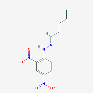 molecular formula C11H14N4O4 B166863 Pentanal, (2,4-dinitrophenyl)hydrazone CAS No. 2057-84-3