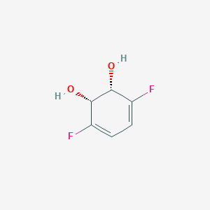 molecular formula C6H6F2O2 B166864 (1S,2R)-3,6-difluorocyclohexa-3,5-diene-1,2-diol CAS No. 131788-75-5