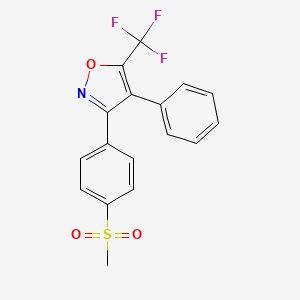 B1668644 3-(4-Methylsulfonylphenyl)-4-phenyl-5-trifluoromethylisoxazole CAS No. 340267-36-9