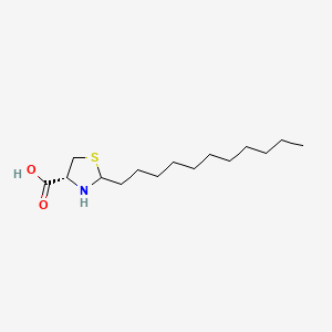 molecular formula C15H29NO2S B1668646 2-十一烷基-噻唑烷-4-羧酸 CAS No. 298186-80-8