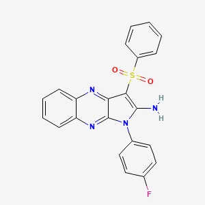 1-(4-fluorophenyl)-3-(phenylsulfonyl)-1H-pyrrolo[2,3-b]quinoxalin-2-amine