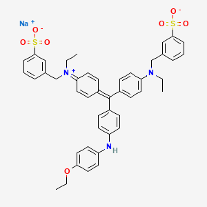 molecular formula C45H44N3NaO7S2 B1668683 亮蓝 R CAS No. 6104-59-2