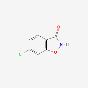 molecular formula C7H4ClNO2 B1668687 6-氯苯并[d]异噁唑-3-醇 CAS No. 61977-29-5