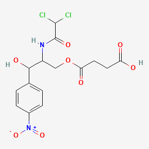 molecular formula C15H16Cl2N2O8 B1668702 琥珀酸氯霉素 CAS No. 3544-94-3