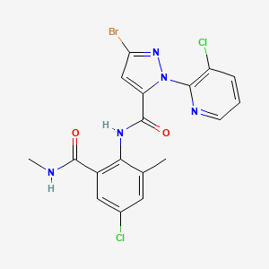 molecular formula C18H14BrCl2N5O2 B1668704 氯虫苯甲酰胺 CAS No. 500008-45-7