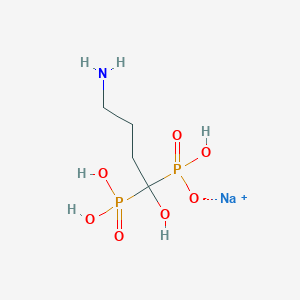 molecular formula C4H13NNaO7P2 B166872 阿伦膦酸钠 CAS No. 129318-43-0