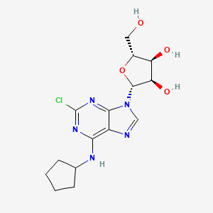 molecular formula C15H20ClN5O4 B1668740 2-氯-N6-环戊基腺苷 CAS No. 37739-05-2