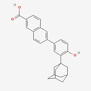 B1668758 6-[3-(1-Adamantyl)-4-hydroxyphenyl]-2-naphthalenecarboxylic Acid CAS No. 125316-60-1