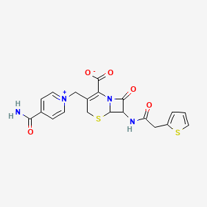 molecular formula C20H18N4O5S2 B1668812 头孢尼 CAS No. 5575-21-3