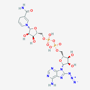 molecular formula C21H28N10O14P2 B166883 Nicotinamide 8-azidoadenine dinucleotide CAS No. 134388-69-5