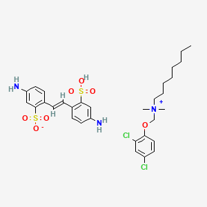 B1668845 Chlorphenoctium Amsonate CAS No. 7168-18-5