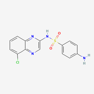 molecular formula C14H11ClN4O2S B1668880 氯磺喹喔啉 CAS No. 97919-22-7