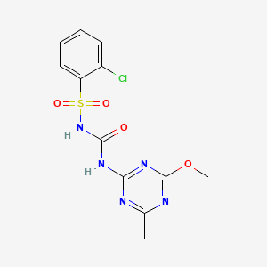 molecular formula C12H12ClN5O4S B1668881 氯磺隆 CAS No. 64902-72-3