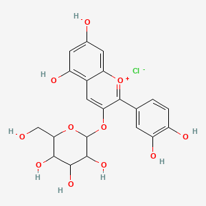 B1668917 Cyanidin 3-O-glucoside CAS No. 7084-24-4