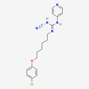 2-[6-(4-Chlorophenoxy)hexyl]-1-cyano-3-pyridin-4-ylguanidine
