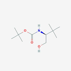 molecular formula C11H23NO3 B016690 (S)-叔丁基(1-羟基-3,3-二甲基丁-2-基)氨基甲酸酯 CAS No. 153645-26-2