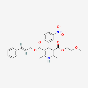 molecular formula C27H28N2O7 B1669028 Cilnidipine CAS No. 132203-70-4