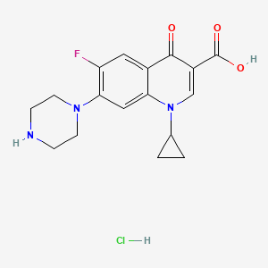 molecular formula C17H19ClFN3O3 B1669078 盐酸环丙沙星 CAS No. 93107-08-5