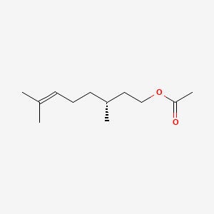 molecular formula C12H22O2 B1669107 (R)-3,7-Dimethyloct-6-enyl acetate CAS No. 20425-54-1