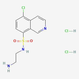 molecular formula C11H14Cl3N3O2S B1669135 N-(2-Aminoethyl)-5-chloroisoquinoline-8-sulfonamide dihydrochloride CAS No. 1177141-67-1