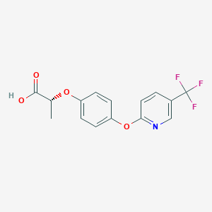 molecular formula C15H12F3NO4 B166914 Fluazifop-P CAS No. 83066-88-0