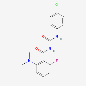 molecular formula C16H15ClFN3O2 B1669152 Clanfenur CAS No. 51213-99-1