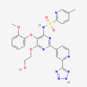 molecular formula C25H23N9O6S B1669160 Clazosentan CAS No. 180384-56-9