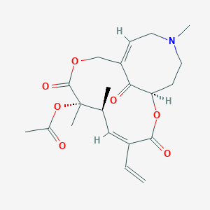 molecular formula C21H27NO7 B1669184 Clivorine (neutral) CAS No. 275806-81-0