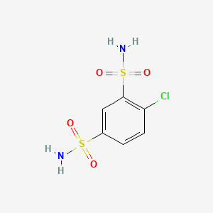 molecular formula C6H7ClN2O4S2 B1669199 氯苯酰胺 CAS No. 671-95-4