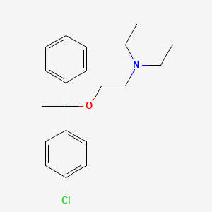 molecular formula C20H26ClNO B1669201 氯苯那敏 CAS No. 511-46-6